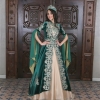 Flower Design Velvet Kaftan