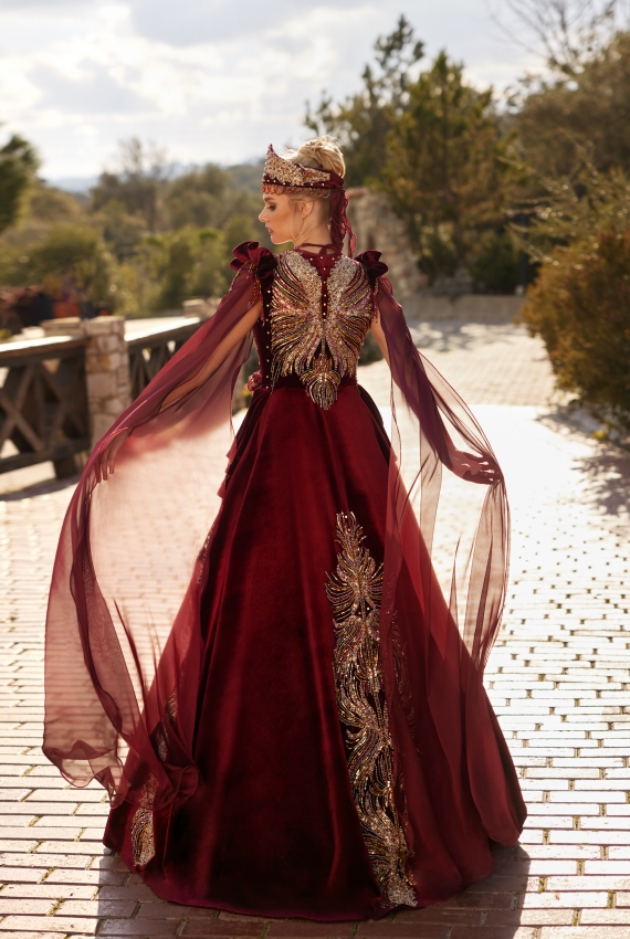 PİLE ETEK BORDO BİNDALLI  PİLE ETEK BORDO BİNDALLI