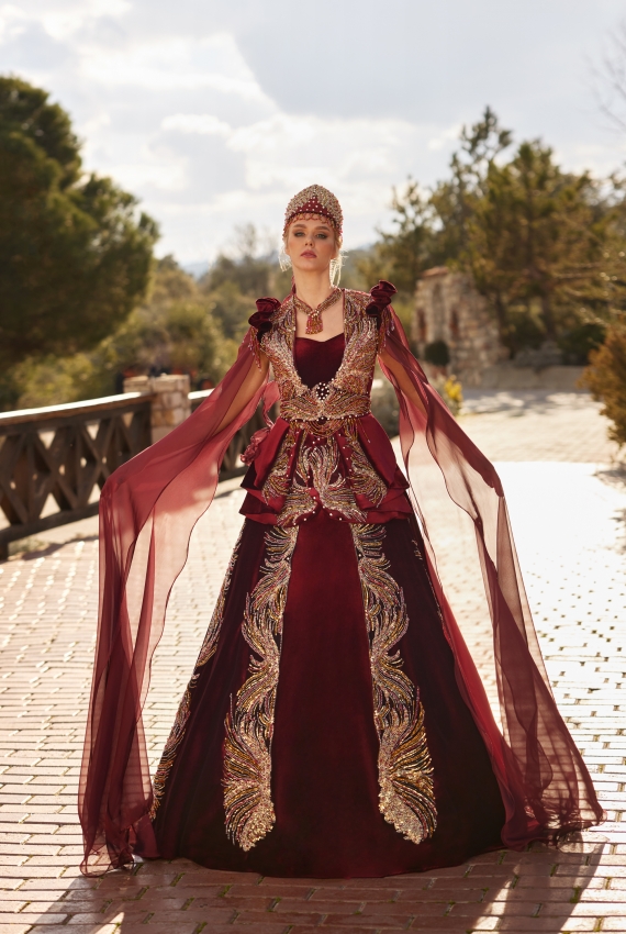 PİLE ETEK BORDO BİNDALLI  PİLE ETEK BORDO BİNDALLI