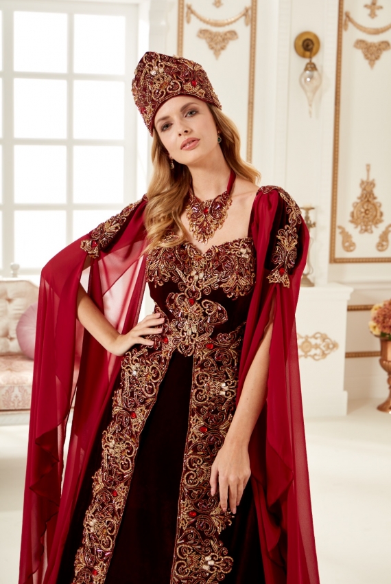 Kiralık Tek Parça bordo bindallı 36-38 Beden  Kiralık Tek Parça bordo bindallı 36-38 Beden